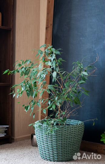 Кашпо из искусственного ротанга 20 литров