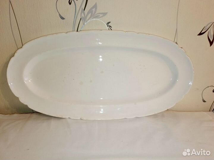 Большое антикварное сервироврчное блюдо Гарднер