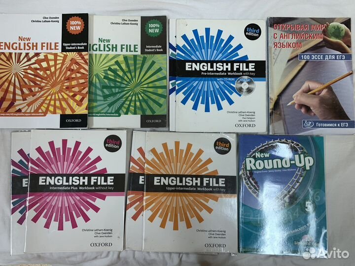 Учебники english file и New English file,Round up