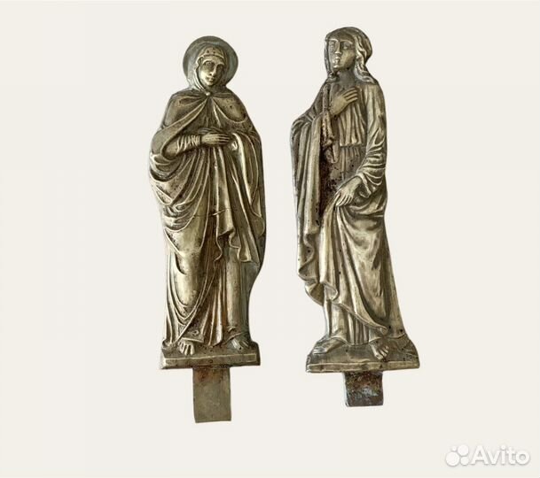 Антиквариат-шкатулка,апостолы,распятье,подсвечник