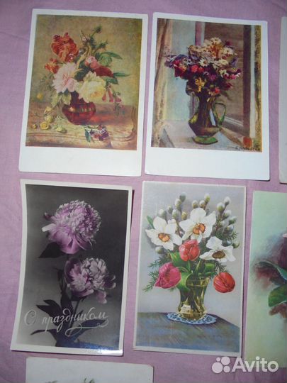 Цветы 1948 - 1960 гг Изогиз Сов худ Изобразит исск