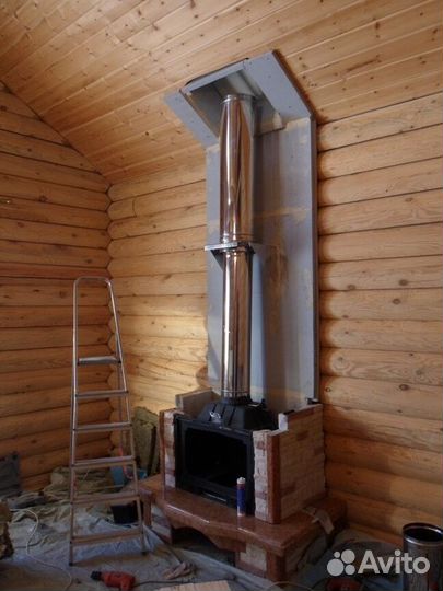 Дымоход Сэндвич-труба Для Дымохода 115х200, L-1м