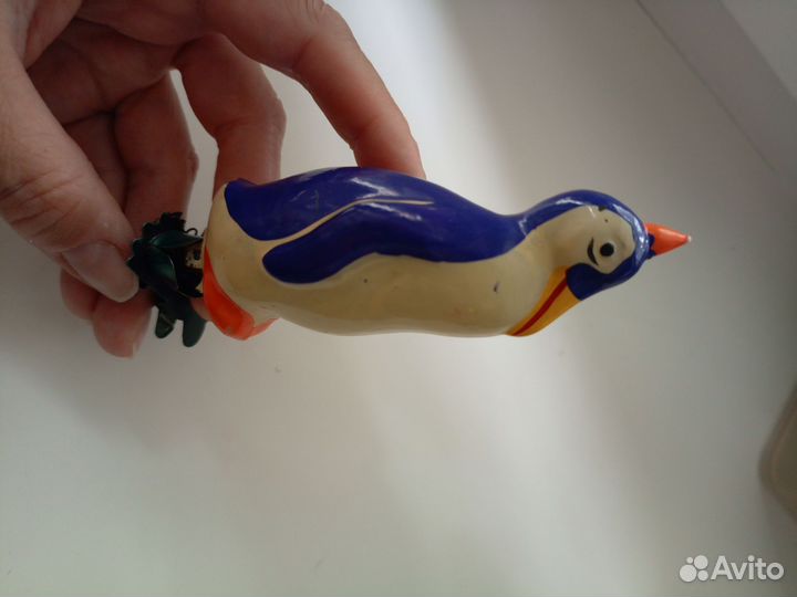 Два пингвина ёлочные игрушки СССР
