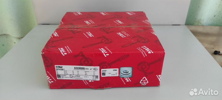 Тормозные диски TRW DF 4381 Рено Логан