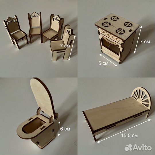 Эко мебель для кукол