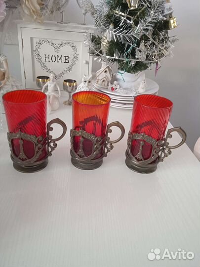 Стаканы с подс. Останкинская башня, набор чашек