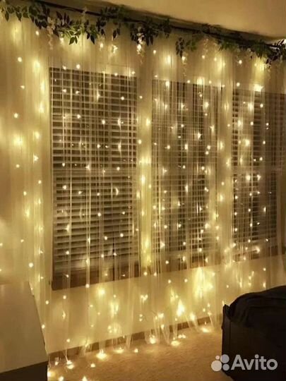 Гирлянда / гирляда штора / уличная гирлянда