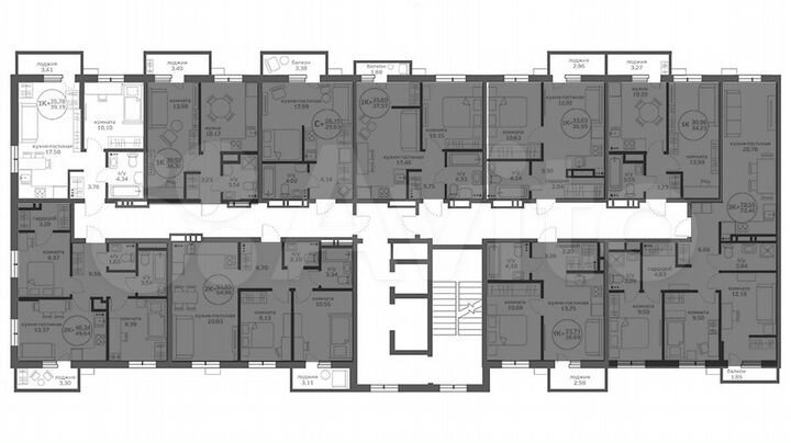 1-к. квартира, 35,8 м², 9/20 эт.