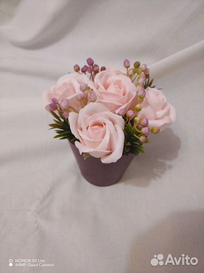 Букет цветов из мыла