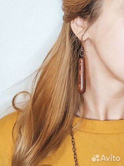 Серьги, кулон