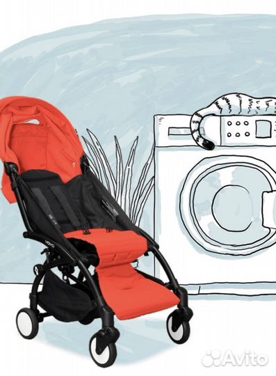 Коляска прогулочная babyzen yoyo red прокат