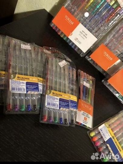 Ручки гелевые цветные