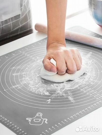 Силиконовый коврик для теста и выпечки 65х45 см