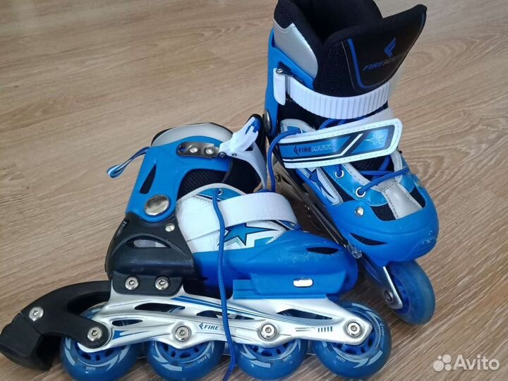 Роликовые коньки детские раздвижные+защита+шлем