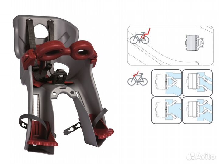 Велокресло детское Bellelli Freccia B-Fix