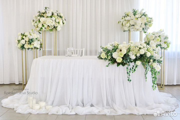 Цветочные композиции и декорации на свадьбу