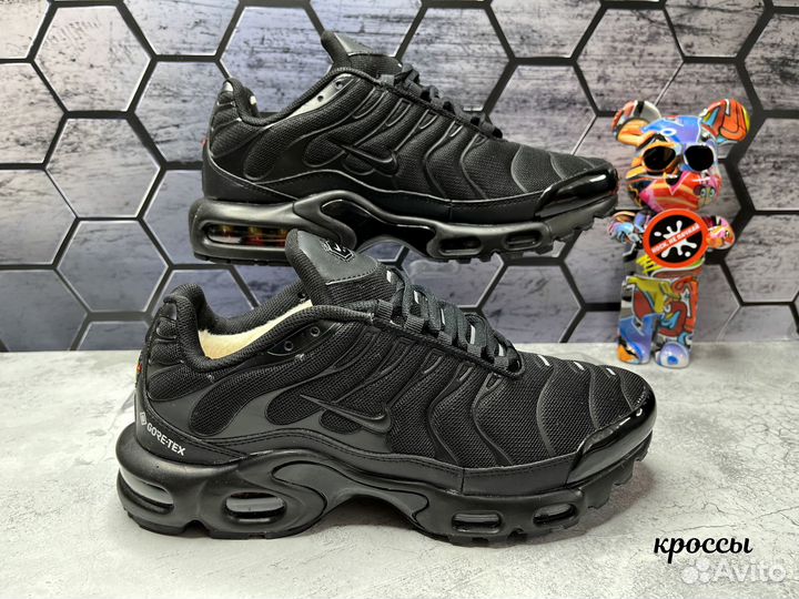 Кроссовки Nike Air Max TN plus черные мех