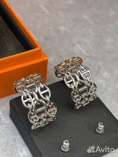 Серьги колье кольцо Hermes Farande