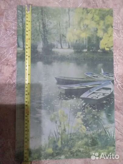 Репродукция на ткани Осенью СССР