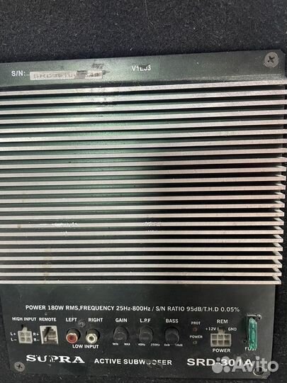 Активный сабвуфер supra