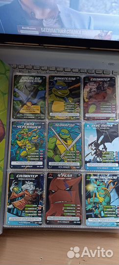 Карточки черепашки ниндзя