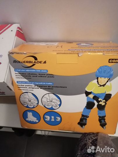 Роликовые коньки Rollerblade combo + защита