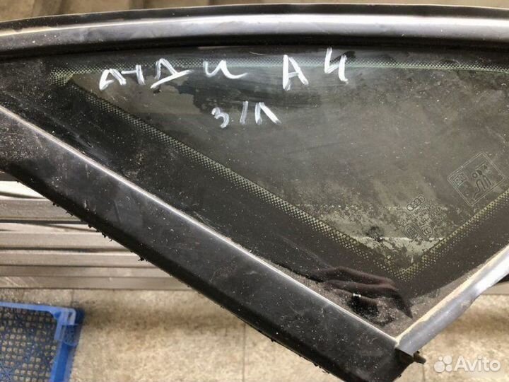 Форточка задняя левая Audi A4