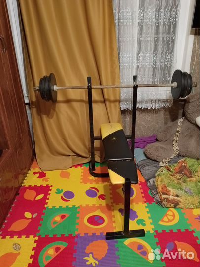 Спортивная штанга со стойкой