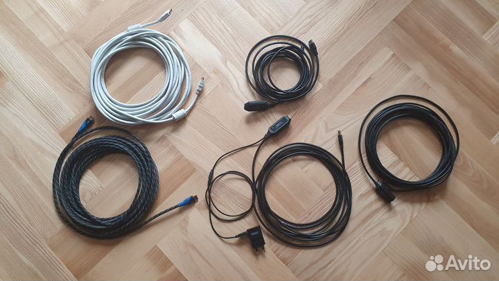 Кабели hdmi, USB, VGA (10 м)
