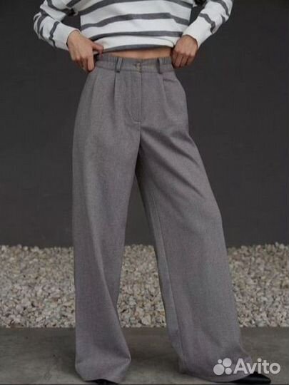 Брюки женские широкие 48 утепленные