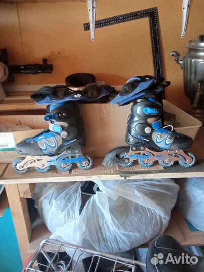 Роликовые коньки детские размер 35-38