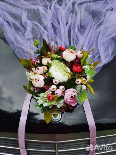 Свадебные украшения для авто