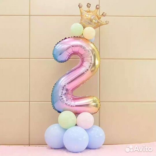 Шары воздушные на 2 годика