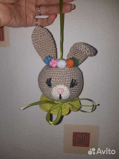 Зайка-игрушка на ёлку