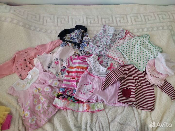 Вещи пакетом 6-9(74размер) девочка
