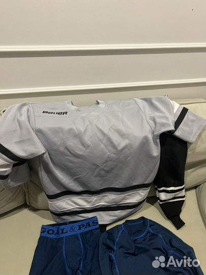 Хоккейная майка bauer и термо с ракушкой