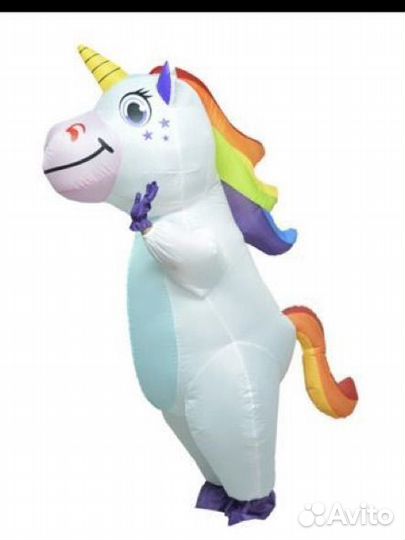 Надувной костюм Единорога в прокат
