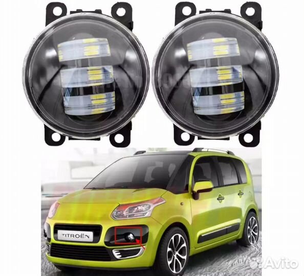 Противотуманные фары Диодные 60W (белый свет)