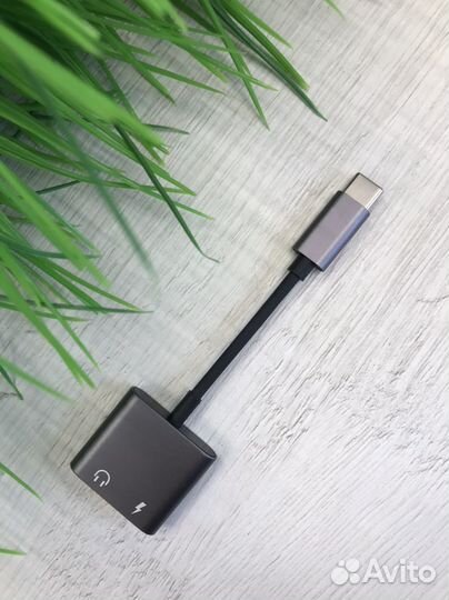 Переходник type-c на jack 3.5 + type-c digital