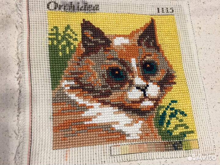 Вышивка крестом. Поделка в школу