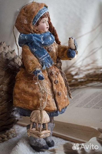 Кукла ватная ёлочная игрушка