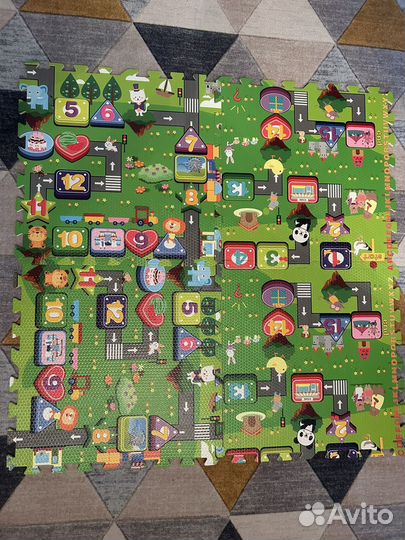 Развивающий коврик пазлы