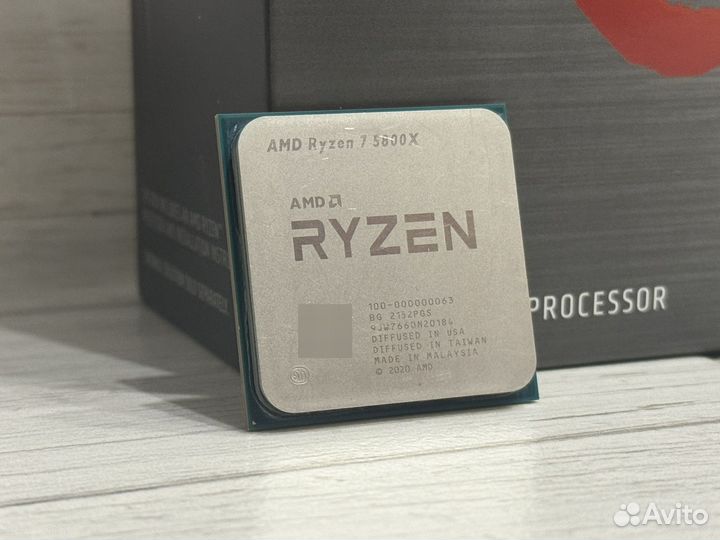 Процессор Ryzen 7 5800X (AM4, 8/16Яд, 4.7GHz)