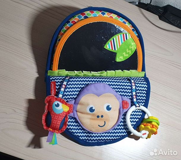 Игрушка мягкое зеркальце обезьянка Fisher price