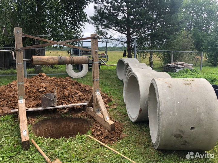 Копка колодцев, септиков, дренажи под ключ