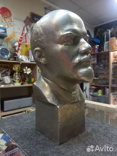 Бюст Ленина СССР силумин