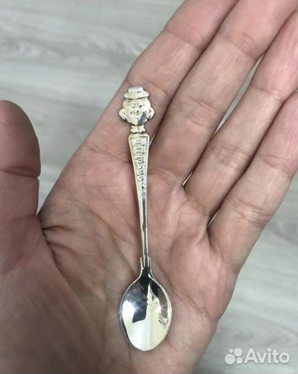 Серебряная ложка на зубок 925