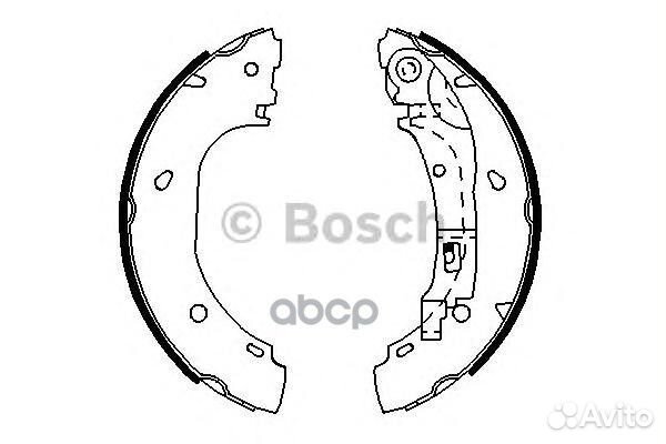 Колодки тормозные барабанные 0986487701 Bosch