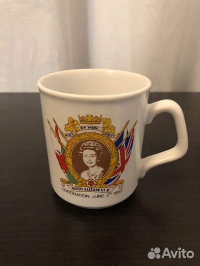 Кружка Елизавета 2 1953-1078 Винтаж Фарфор