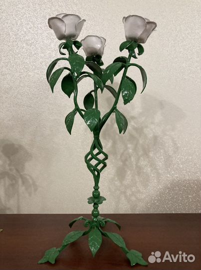 Кованый букет из роз ручной работы